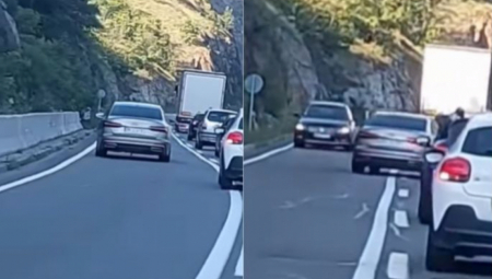 ZBOG OVAKVIH SE DEŠAVAJU TEŠKE NESREĆE Bahati vozač divlja po Ibarskoj magistrali, za dlaku izbegao sudar (VIDEO)