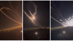 RUSKA RAKETA PRETVORILA NOĆ U DAN Vatrena kugla sevnula nad Ukrajinom (VIDEO)