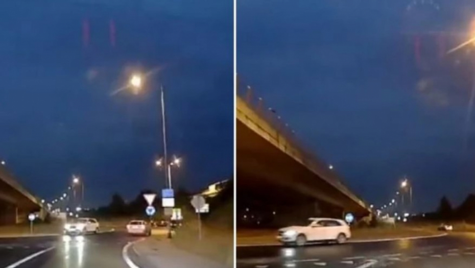 BAHATA VOŽNJA Audijem ušao u kružni tok i vozio u krivom smeru (VIDEO)