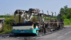BUKNUO POŽAR U AUTOBUSU KOD KRAGUJEVCA Vatra je zahvatila motorno odeljenje