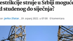 USTAŠE UDARILE I NA EPS Lažljivci iz Hrvatske pokušali da izazovu paniku u Srbiji!