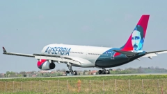 Avion "Er Srbije" nakon poletanja vraćen na aerodrom u Tivtu