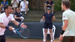 TENISERI SE UMALO POBILI Sudija razdvajala Fonjinija i Slovenca (VIDEO)