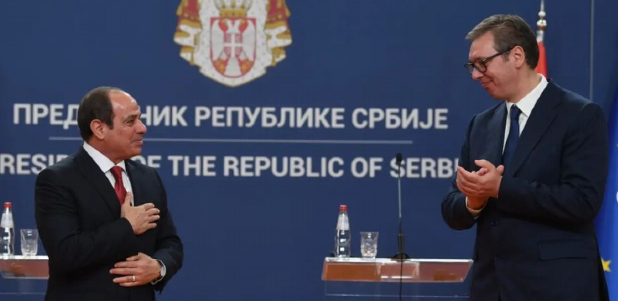 VUČIĆ SE ZAHVALIO AL SISIJU "Učvrstićemo staro partnerstvo sa Egiptom!" (FOTO)