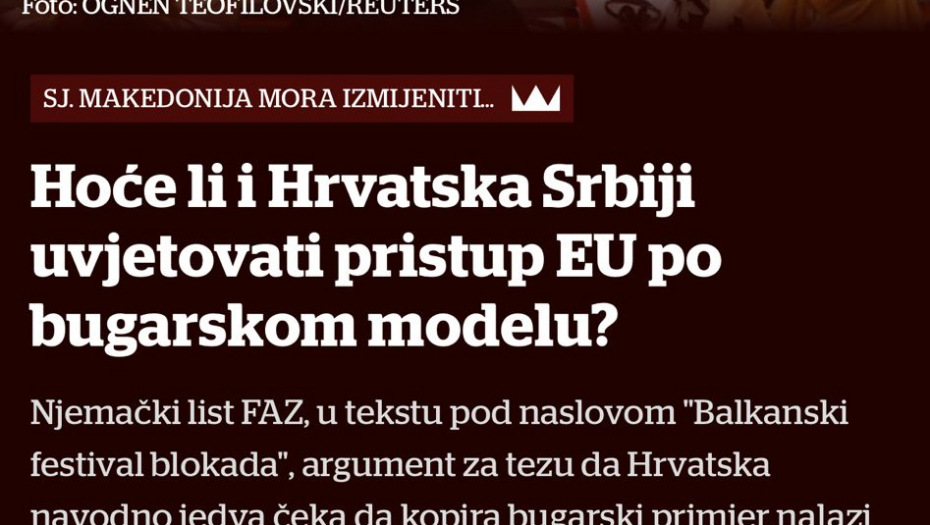 USTAŠE JEDVA DOČEKALE Samo jedno uslovljavanje i Srbija neće biti na EU putu