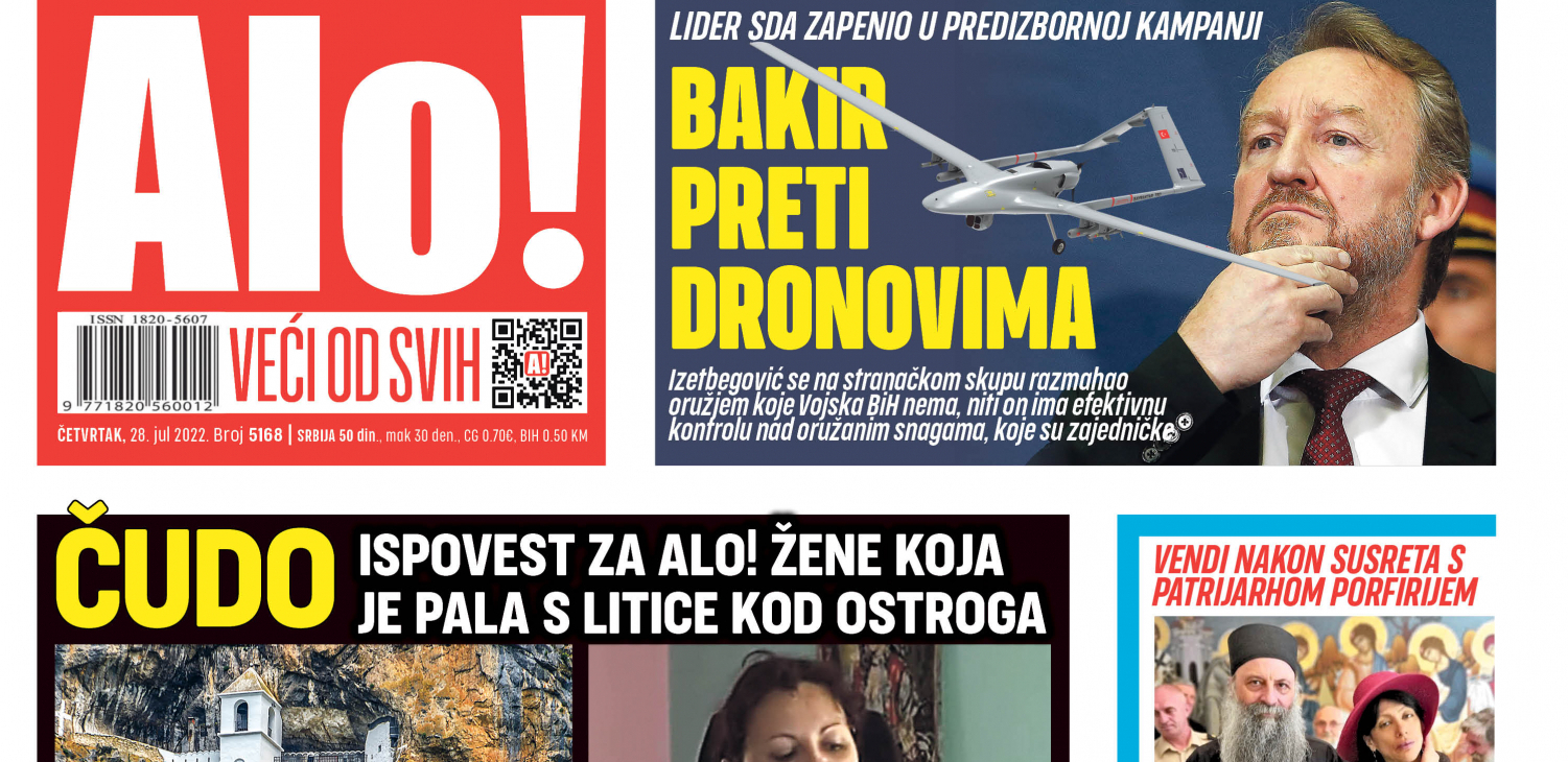 ČITAJTE SUTRA U ALO! Lider SDA zapenio u predizbornoj kampanji: Bakir preti dronovima!
