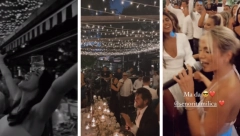 JELISAVETA IGRA SA ČAŠOM NA GLAVI Poznati u elementu na venčanju košarkaša Nemanje Nedovića