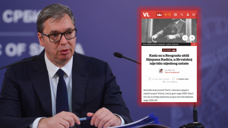 VUČIĆ IM KRIV AKO IZBIJE RAT Ustaša Plenković poludeo, naredio brutalne napade protiv predsednika Srbije!