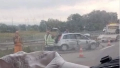 AUTO UDARIO U BANKINU Sudar na putu između Jagodine i Ćuprije