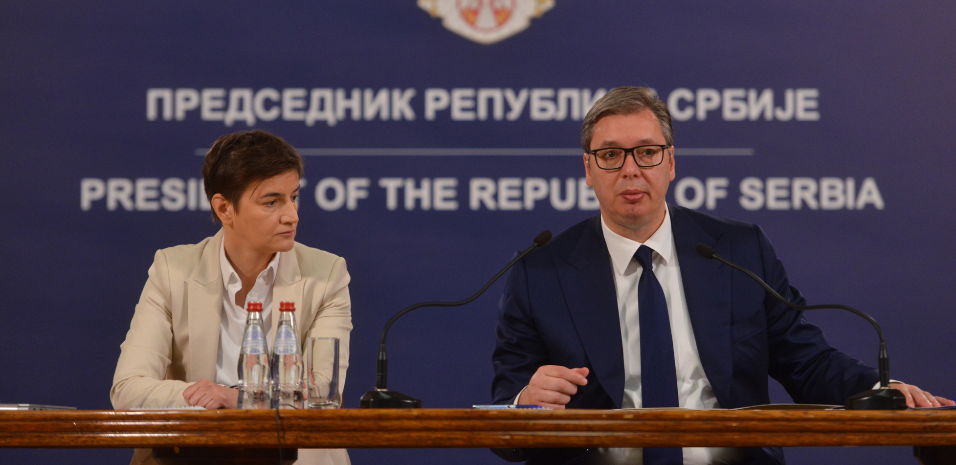 Predsednik Vučić i premijerka Brnabić obratiće se zajedno javnosti sutra u 20 časova