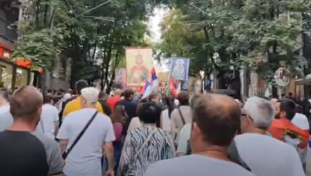 UČESNICI BLOKADA GAZELE: Sprečićemo Spasovdansku litiju, srpski sveci su smrdljivci! (FOTO)