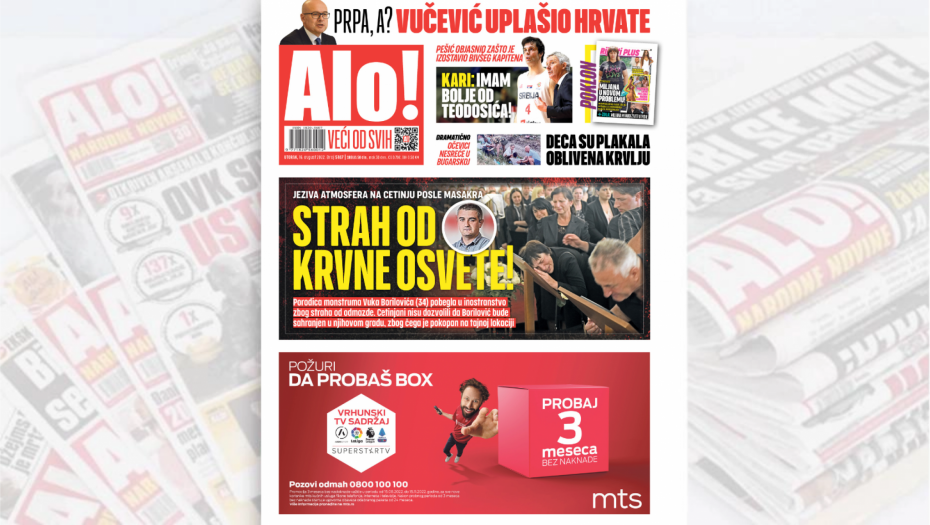 KRVNA OSVETA! Jeziva atmosfera na Cetinju posle masakra u petak