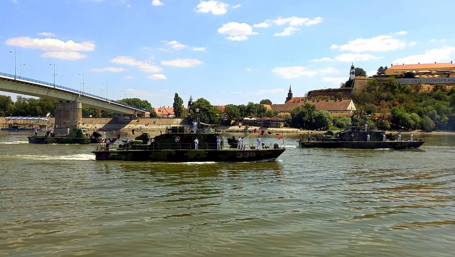 VOJSKA NA DUNAVU U toku obuka vojnika Rečne flote