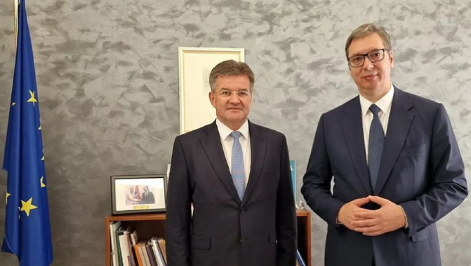 VUČIĆ NAKON SASTANKA SA LAJČAKOM Srbija ispunila svoje obaveze, insistiramo na punom sprovođenju sporazuma iz Brisela (FOTO)