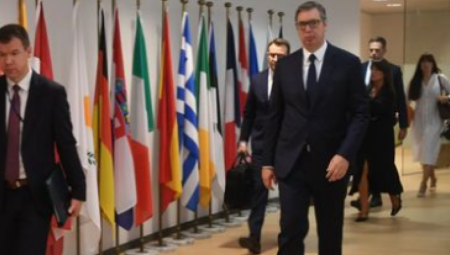 BITKA ZA SRBIJU I MIR Počeo sastanak predsednika Vučića sa Boreljom i Lajčakom