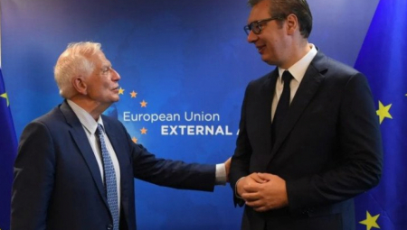 PREDSEDNIK VUČIĆ SE OGLASIO IZ BRISELA Nadam se rešenju problema, iako u to ne verujem (FOTO)