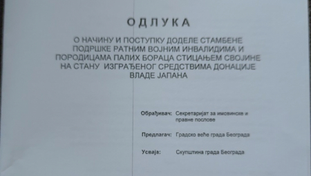 NEBOJŠA BAKAREC: Za ponos! Beograd dodelio stanove porodicama boraca palih u Krajini!