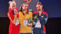 EMOCIJE NA DODELI MEDALJA Angelina Topić najmlađi osvajač medalje u istoriji srpske atletike (VIDEO)