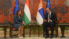 "ČESTITKE NA VELIKOJ POBEDI" Mađarska predsednica Katalin se javno obratila Vučiću