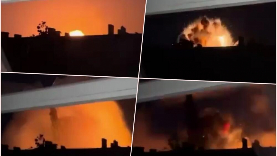 PUKLO KAO NUKLEARNA BOMBA! Objavljen snimak pogotka elektrane, talas uništava sve pred sobom! (VIDEO)