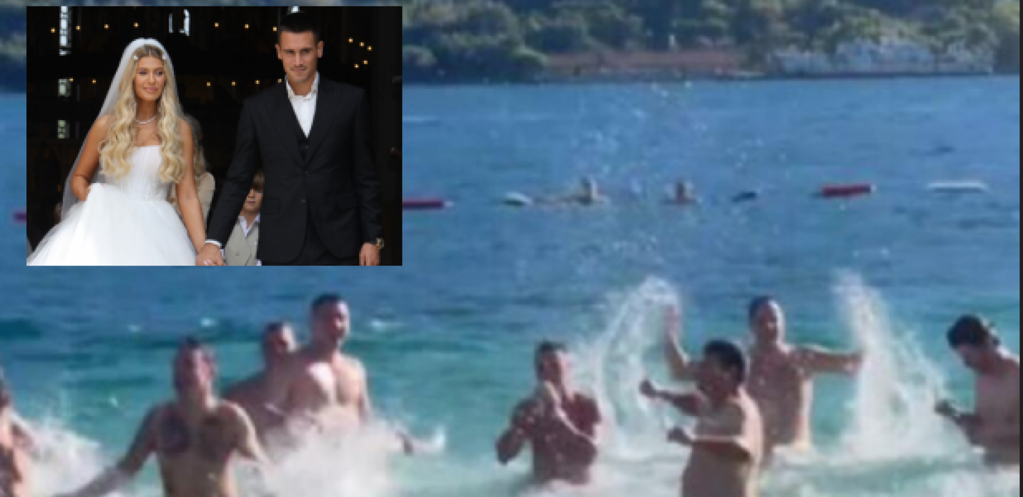 TREĆI DEO SVADBENOG VESELJA ĐOKOVIĆA Glamur i originalnost u prvom planu, a ovo su muškarci dobili za kupanje