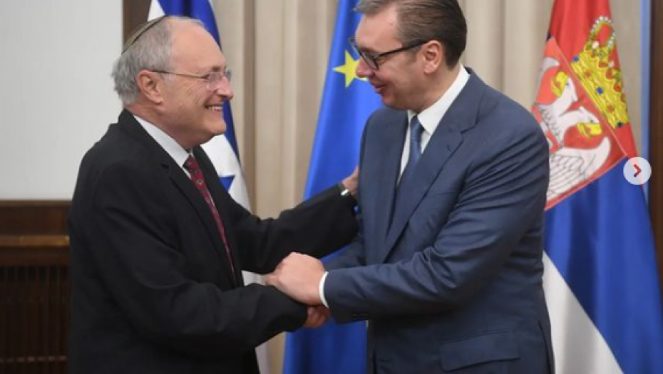 PREDSEDNIK SRBIJE SA EFRAIMOM ZUROFOM Vučić se zahvalio na borbi za osudu ustaških zločina tokom Drugog svetskog rata