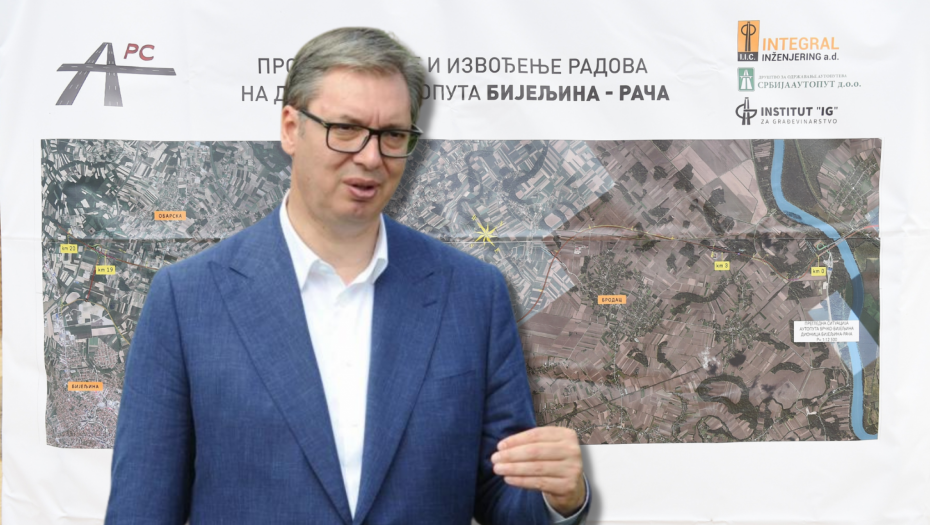 PREDSEDNIK U BIJELJINI Vučić: Našu deonicu puta završićemo za najviše godinu dana (FOTO/VIDEO)