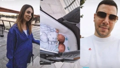 VELIKI DAN ZA NJIH Ivana Pavković i Petar Mitić krstili blizance, mama se odmah latila mikrofona (FOTO)