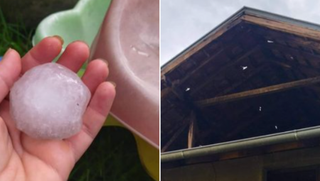 KOD JAGODINE PAO GRAD VELIČINE JABUKE Nevreme protutnjalo i ostavilo za sobom komade leda čak i veličine jabuke (FOTO,VIDEO)