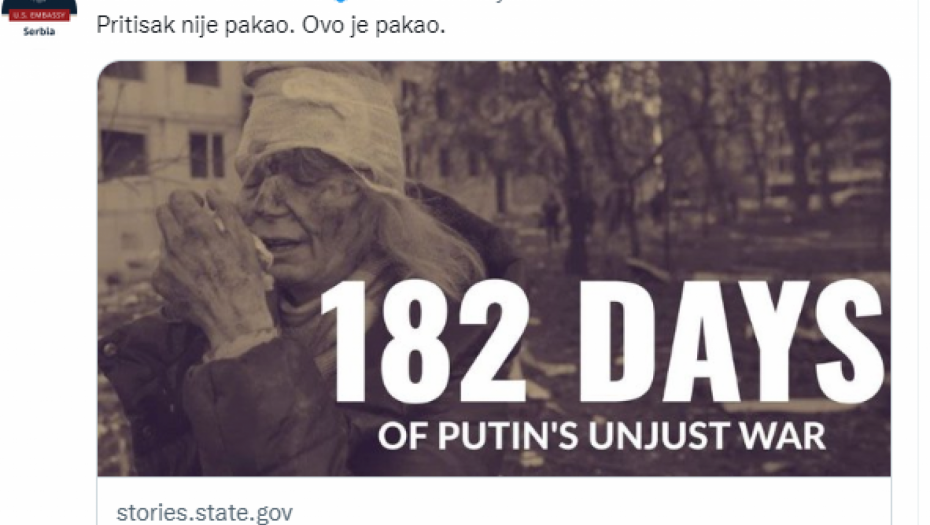 "OVO JE PAKAO" Američka ambasada u Beogradu najavila još snažnije pritiske Zapada na Srbiju!