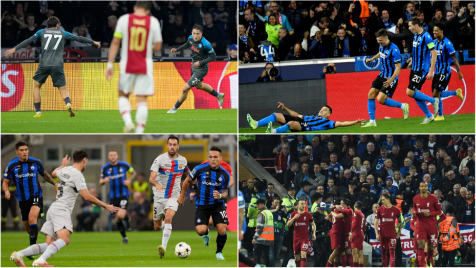 TADIĆ CRVENEO U DEBAKLU, BRIŽ VIDEO SENZACIJU Belgijanci šokirali Atletiko, Napoli uništio Ajaks, Inter srušio Barselonu