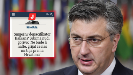 PODVILJAO OD MRŽNJE Oboleli ustaša Plenković preko svog glasila poziva na kažnjavanje Vučića i Srbije zbog istine o Jasenovcu!