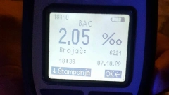 UBICA ZA VOLANOM Novosađanin vozio sa više od dva promila alkohola u krvi!