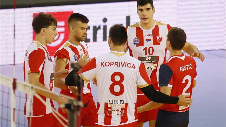 CRVENO-BELI PRESKOČILI PRVU PREPREKU Odbojaši Zvezde ubedljivo do šesnaestine finale Kupa CEV