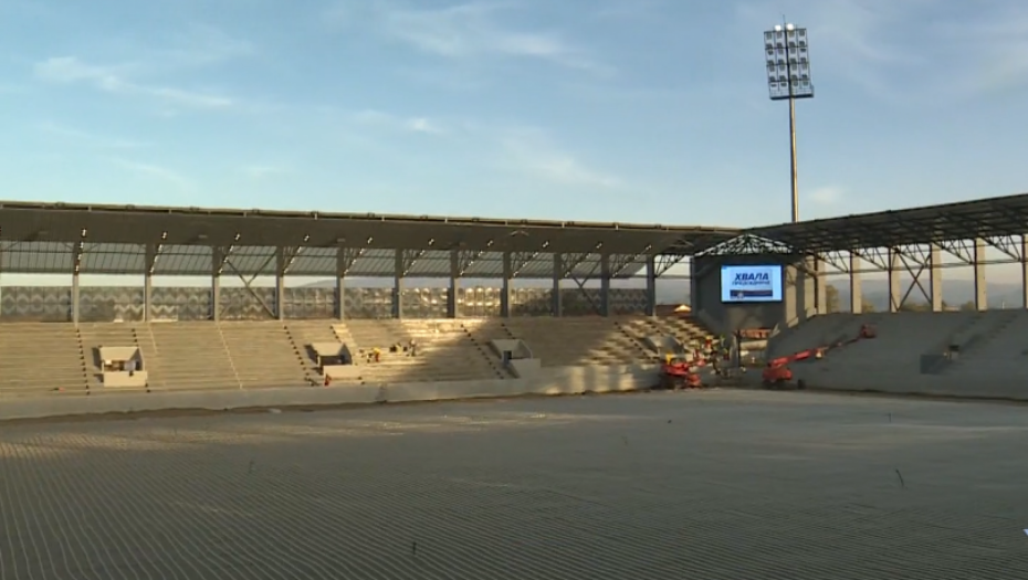 STADION U LESKOVCU KAO "ALIJANC ARENA" Predsednik Vučić obilazi radove na izgradnji nove srpske lepotice