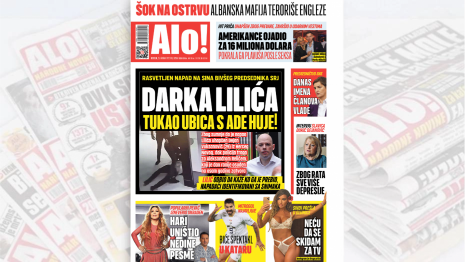 ISTRAGA Rasvetljen napad na sina bivšeg predsednika SRJ: Darka Lilića tukao ubica s Ade Huje!