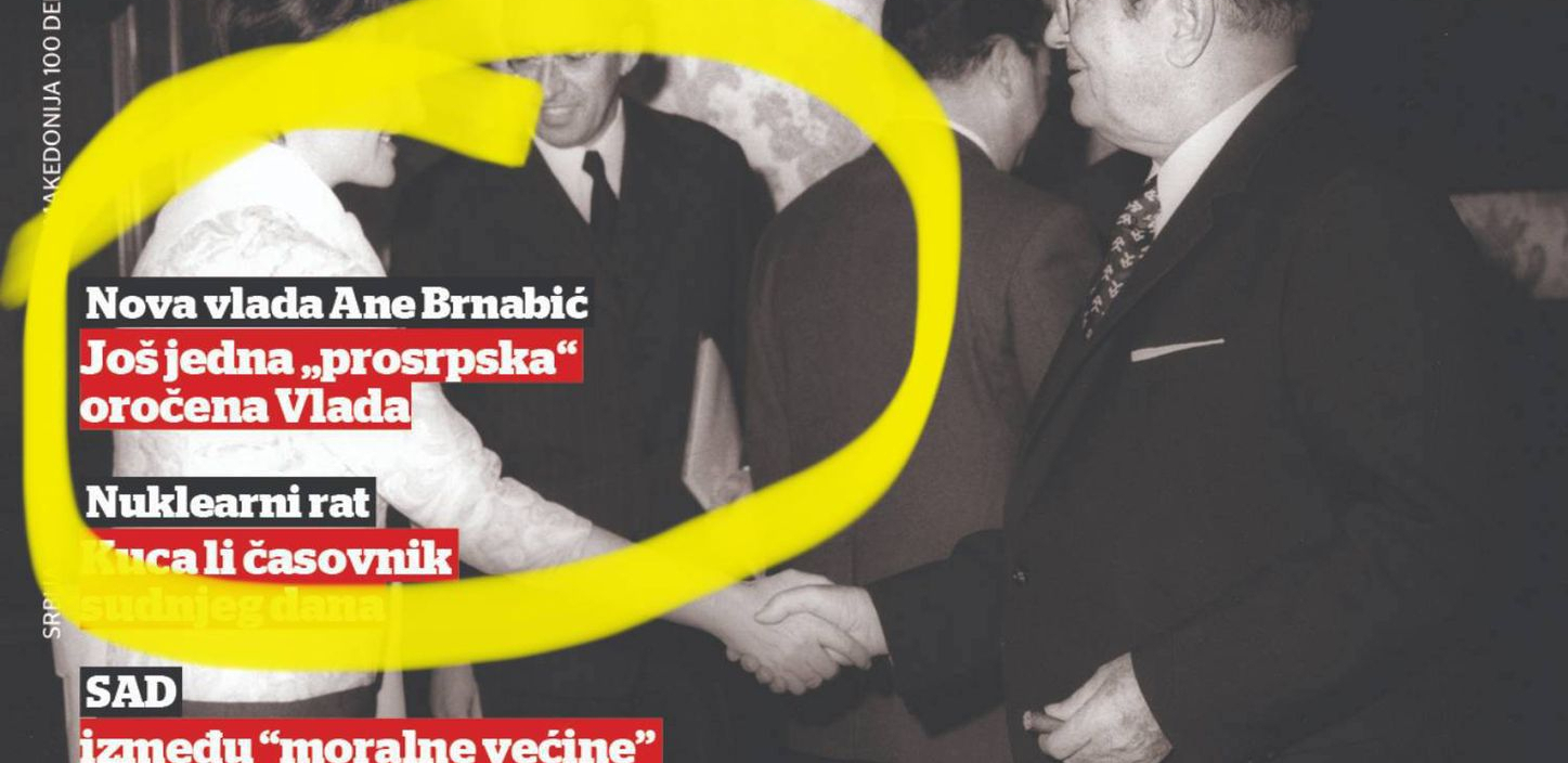 FABRIKA MRŽNJE Glasilo tajkuna i Zapadnih ambasada ismeva Srbiju i pokazuje gađenje prema prosrpskoj Vladi!