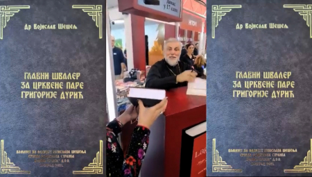 ŠEŠELJ I GRIŠA OČI U OČI: BEŽITE OD IZDAJNIKA! Lider Srpske radikalne stranke i vladika se sreli na Sajmu knjiga!