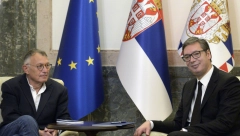 VUČIĆ UGOSTIO BESONA Francuski pisac Patrik na prijemu kod predsednika (FOTO)