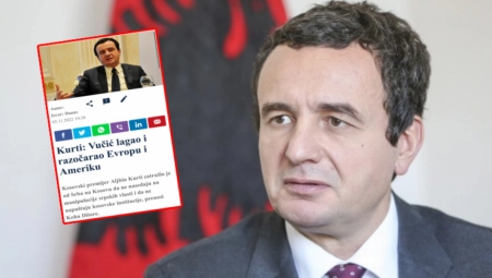 TAJKUNSKI MEDIJ KAO KURTIJEV BILTEN! Aljbinove reči su za njih zakon i najvažnija vest (FOTO)