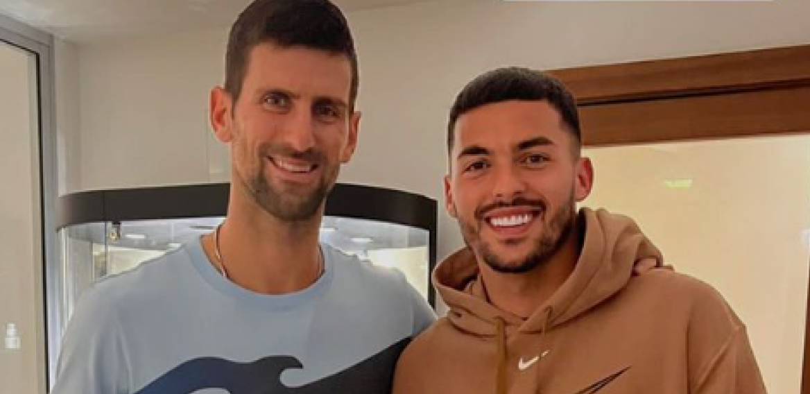 SREĆNO, BRATE Radonjić pred spisak za Katar sreo Novaka u Torinu (FOTO)
