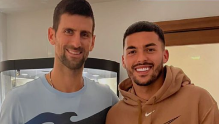 SREĆNO, BRATE Radonjić pred spisak za Katar sreo Novaka u Torinu (FOTO)