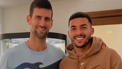 SREĆNO, BRATE Radonjić pred spisak za Katar sreo Novaka u Torinu (FOTO)