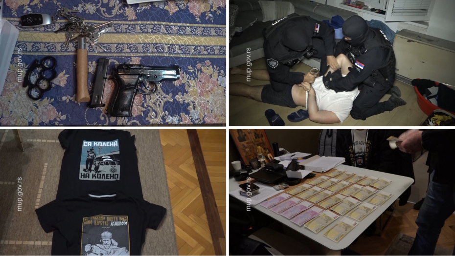 SNIMAK AKCIJE HAPŠENJA EKIPE SA VRAČARA Razvaljivana vrata stanova (FOTO/VIDEO)