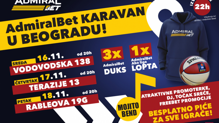 AdmiralBet Karavan u Beogradu!