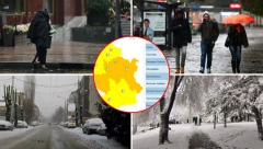 NOVO UPOZORENJE RHMZ, KIŠA PRELAZI U SNEG! Na snazi narandžasti meteoalarm, evo gde će se zabeleti