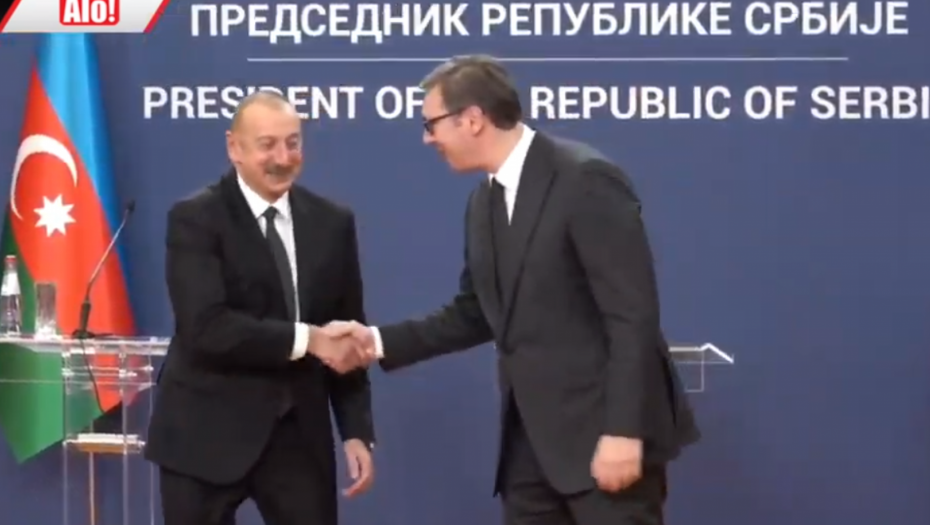 PREDSEDNIK AZERBEJDŽANA SE NASMEJAO OD SRCA Vučić: Malo sam ljubomoran na Alijeva jer on ima gas, pa ga svi mole i vole! (VIDEO)
