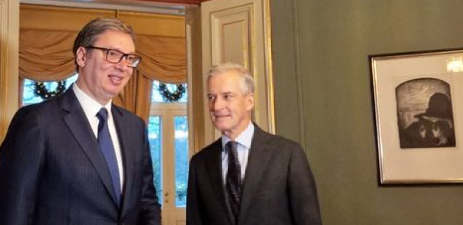 VUČIĆ U OSLU SA PREMIJEROM NORVEŠKE Razmotrili smo brojne teme od značaja za naše zemlje (FOTO)