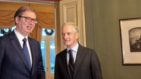 VUČIĆ U OSLU SA PREMIJEROM NORVEŠKE Razmotrili smo brojne teme od značaja za naše zemlje (FOTO)