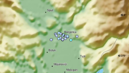 ZEMLJOTRES POGODIO CRNU GORU Epicentar evidentiran na dubini od 10 kilometara!